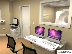 Medical Office CT Console rendering
